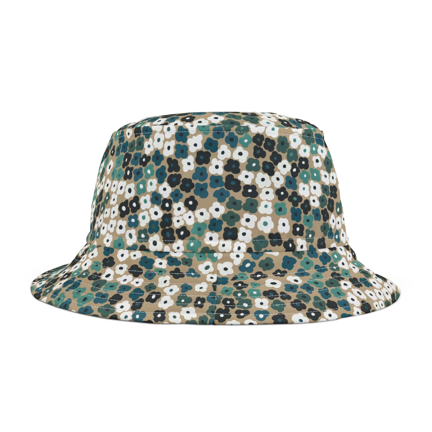 Floral Patch Bucket Hat – Stylish Sun Protection for Outdoor Adventures