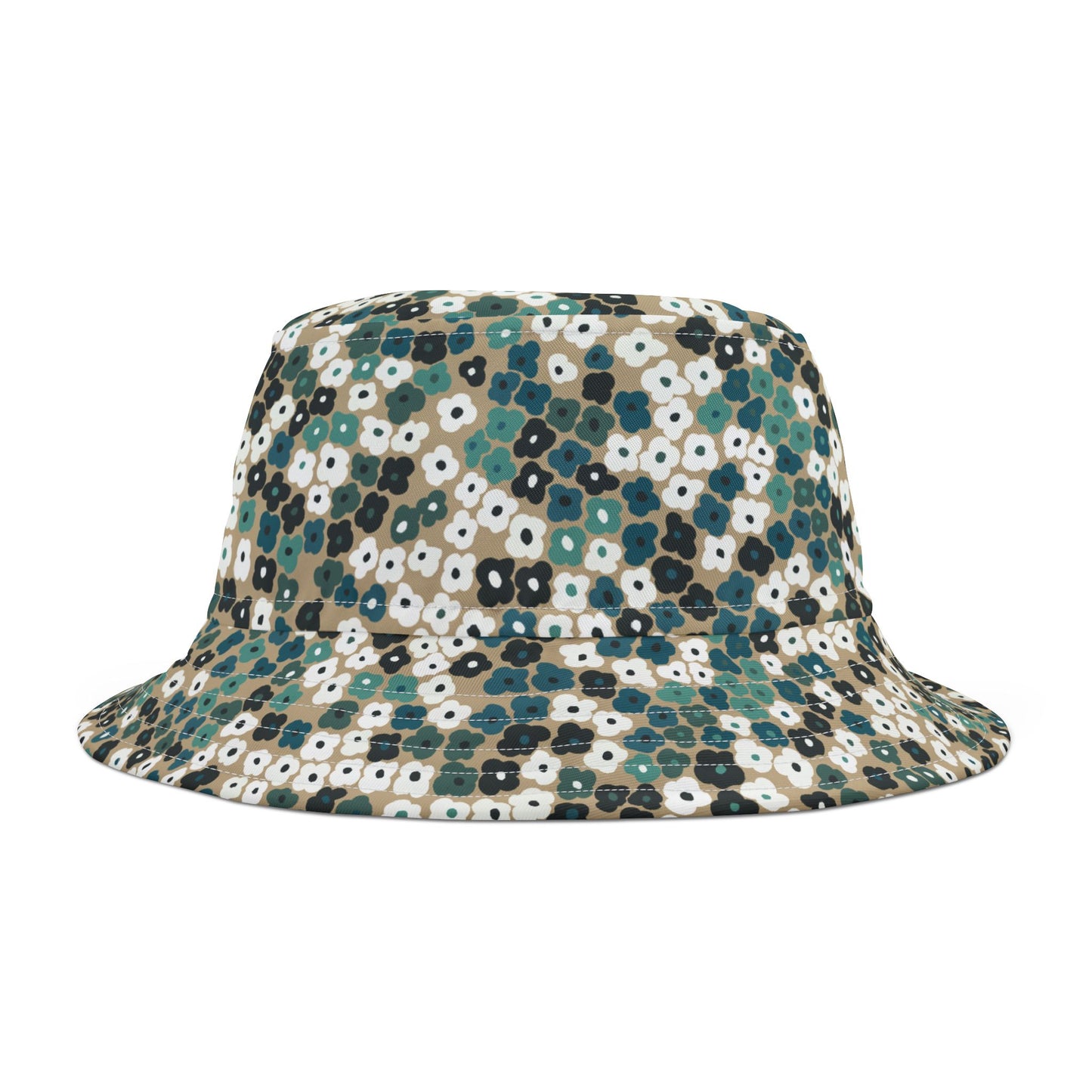 Floral Patch Bucket Hat – Stylish Sun Protection for Outdoor Adventures
