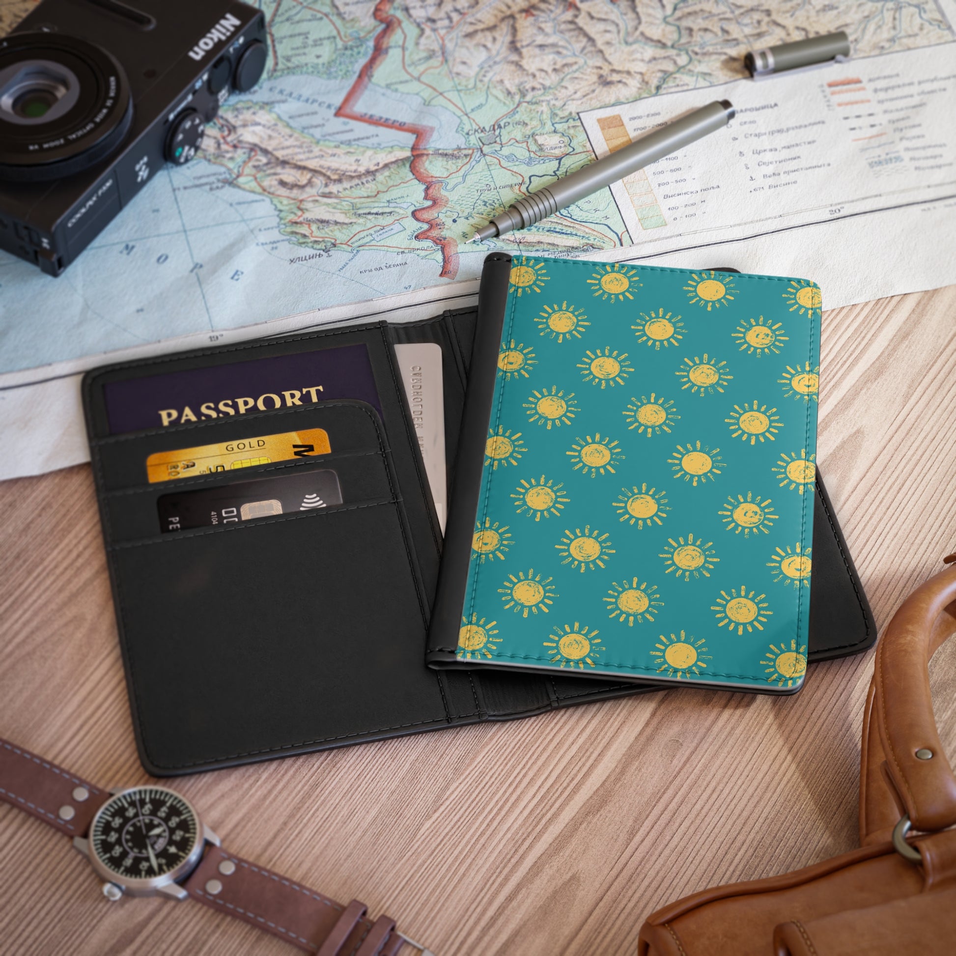 Passport Cover with Sunshine Print