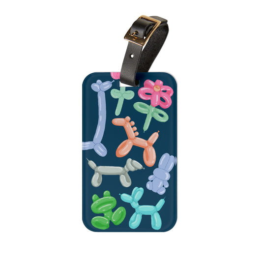 Luggage Tag with Balloon Animals 