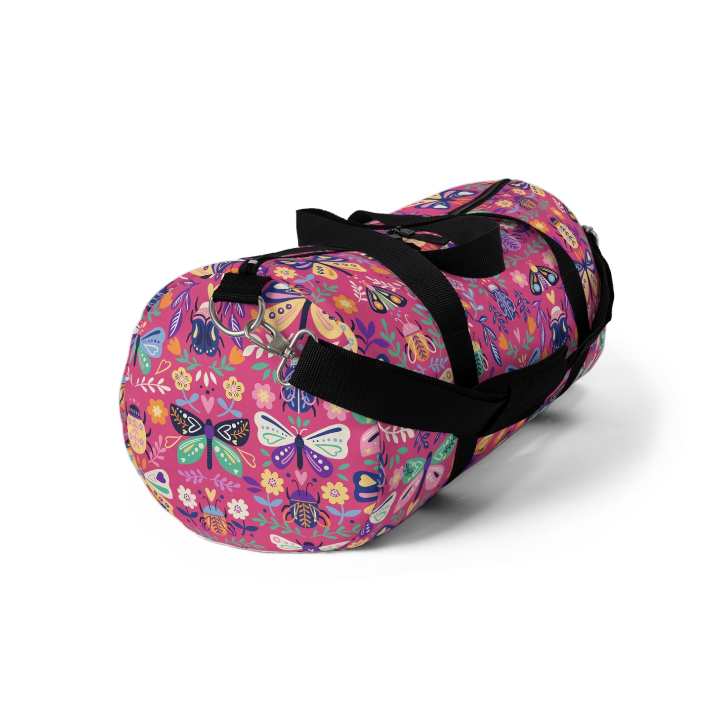 Duffle Bag with Butterfly Print