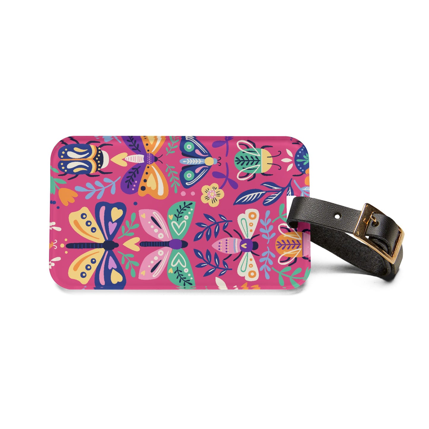 Luggage Tag Butterfly Print