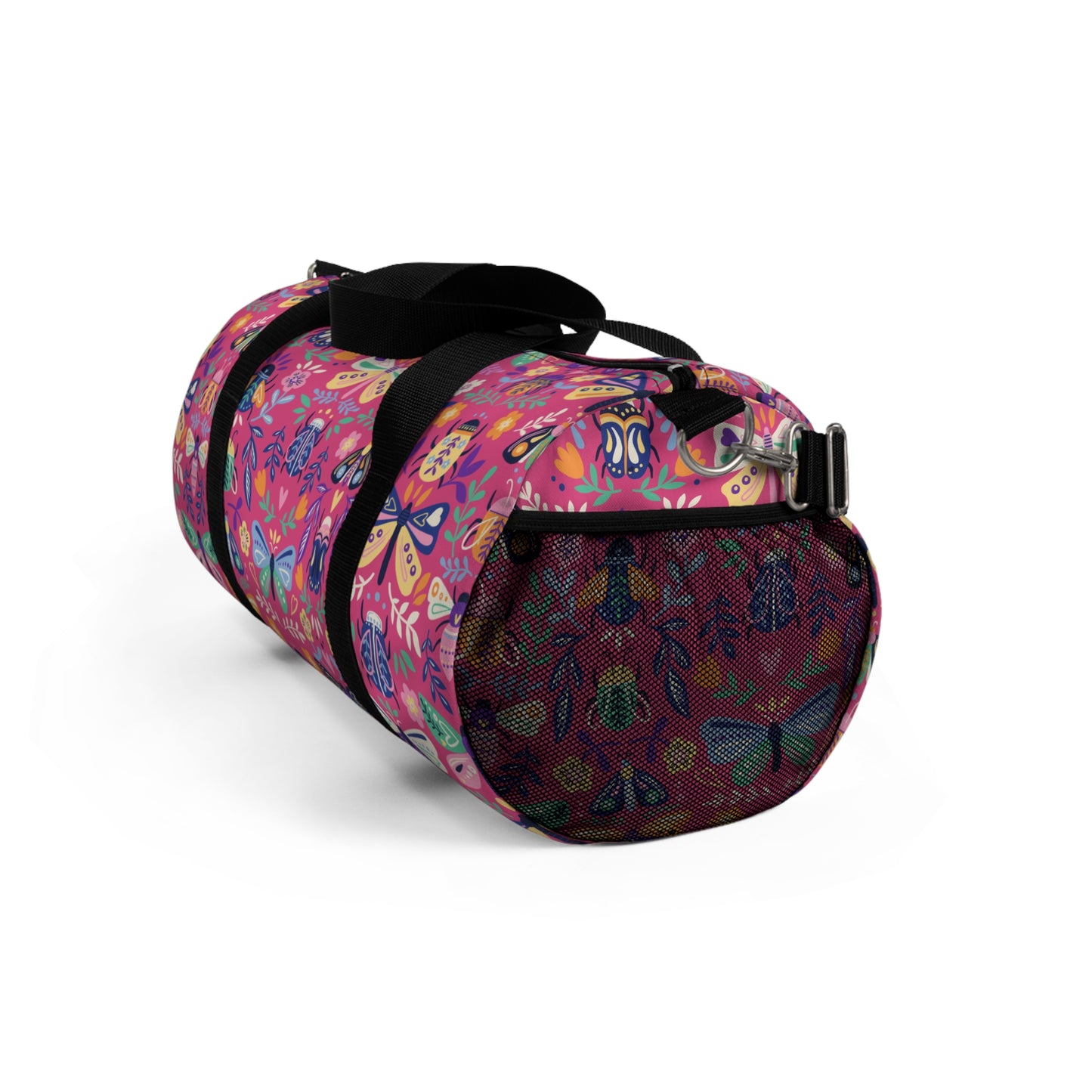 Duffle Bag with Butterfly Print