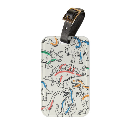 Luggage Tag Dino Print