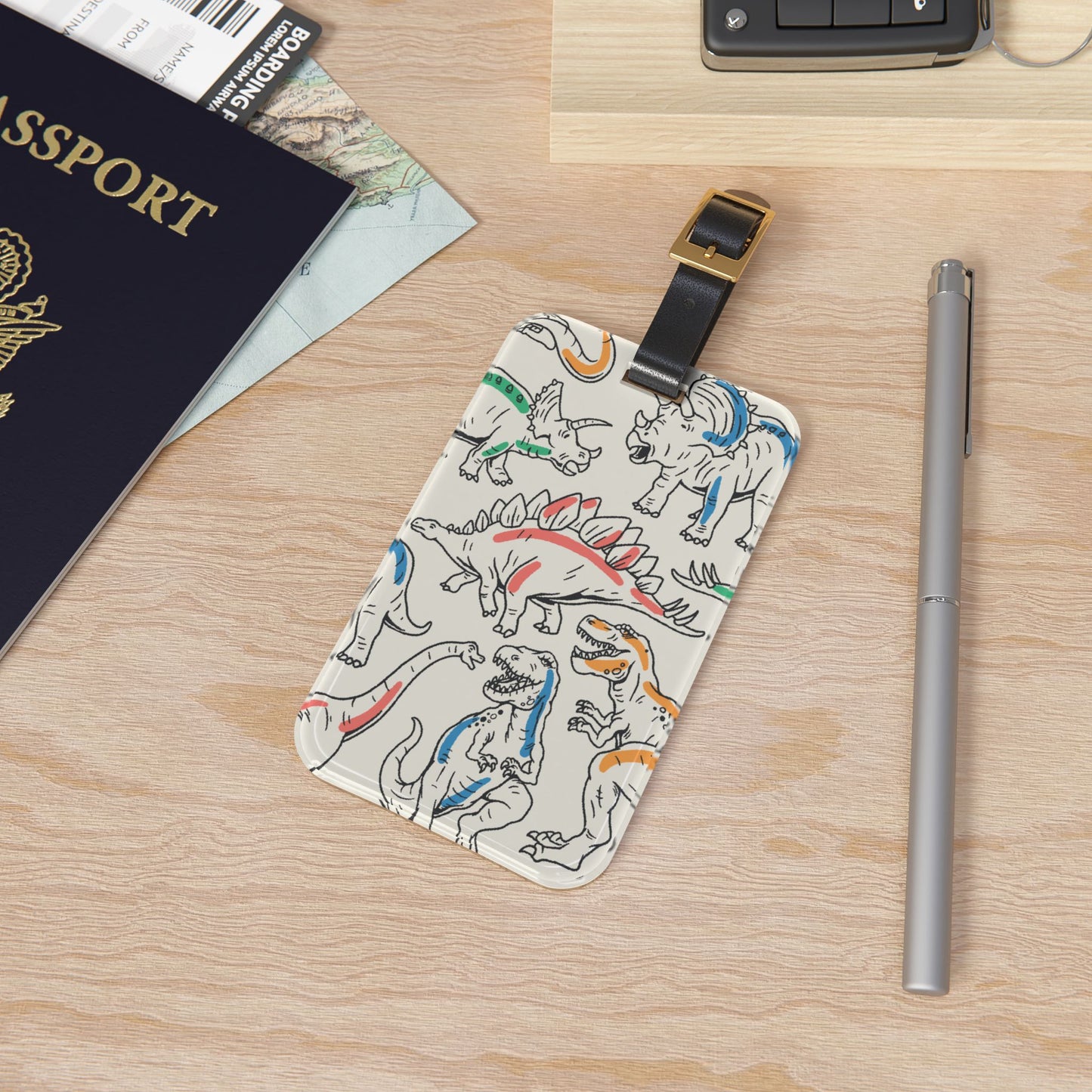 Luggage Tag Dino print