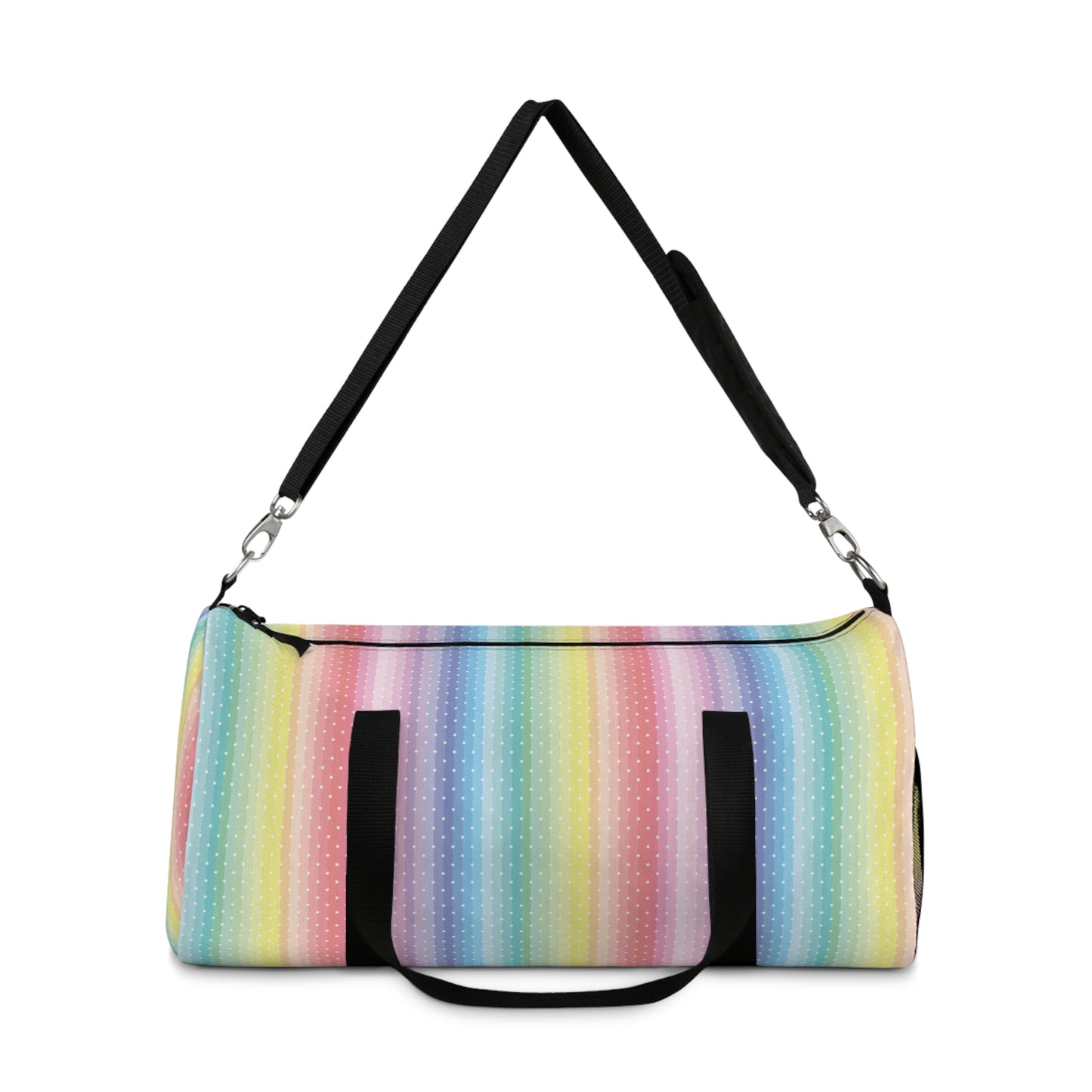 Duffle Bag with Stripe Print