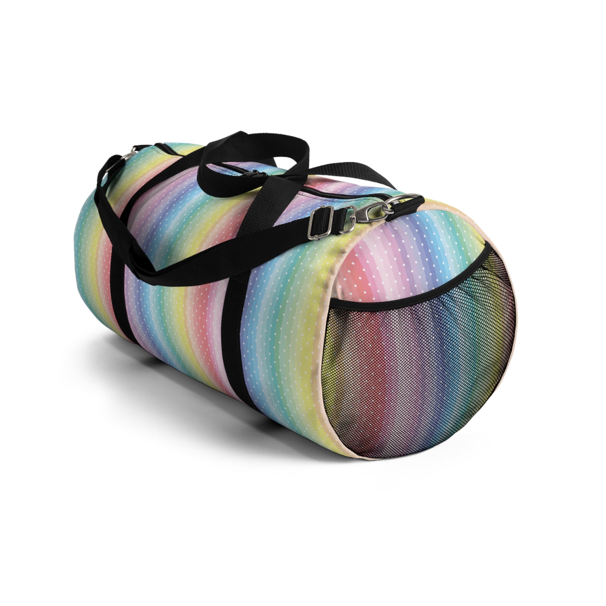 Large Duffle with Colorful Stripe