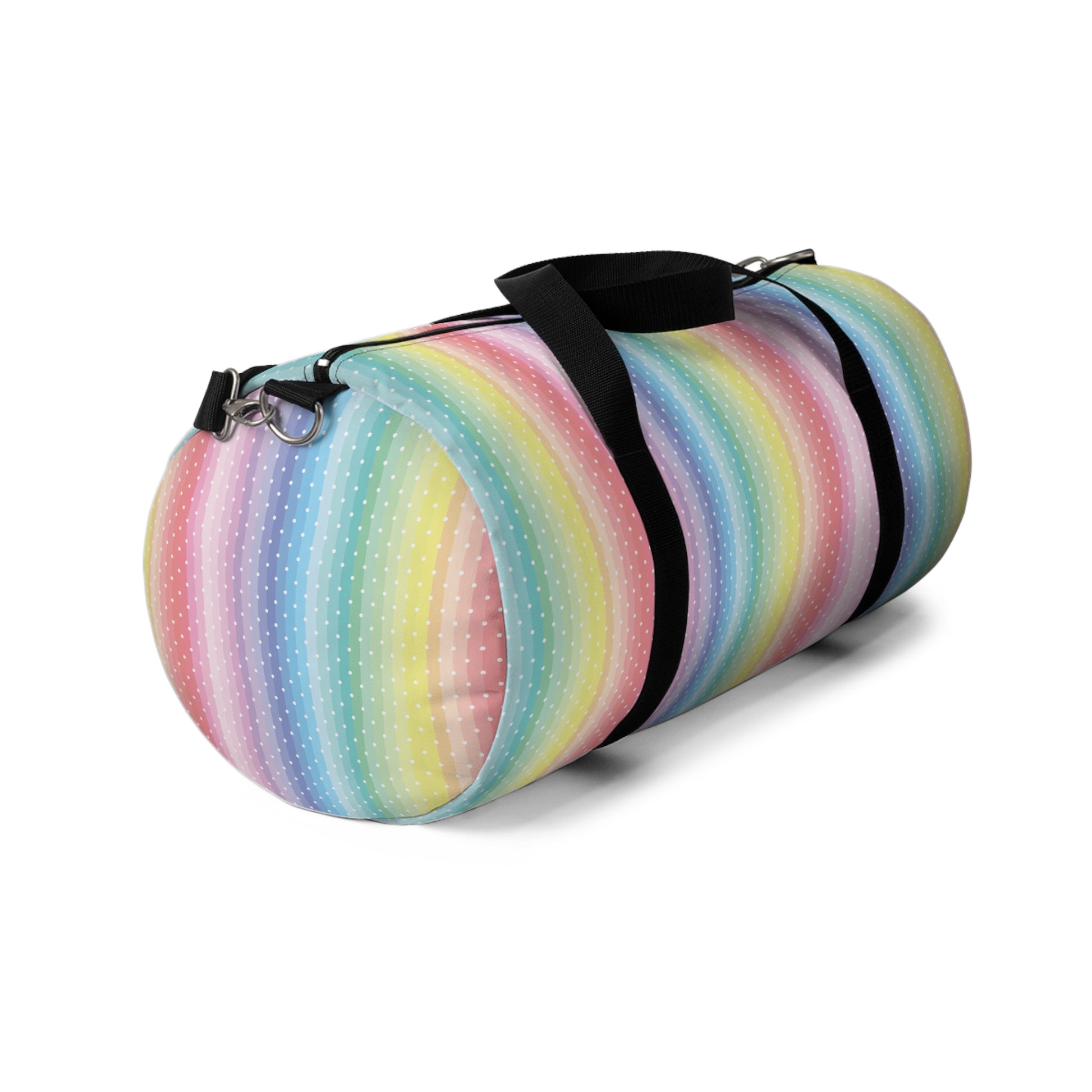 Large Duffle with Stripe Print