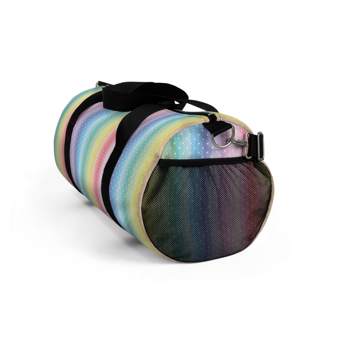 Duffle Bag with Playful Stripe