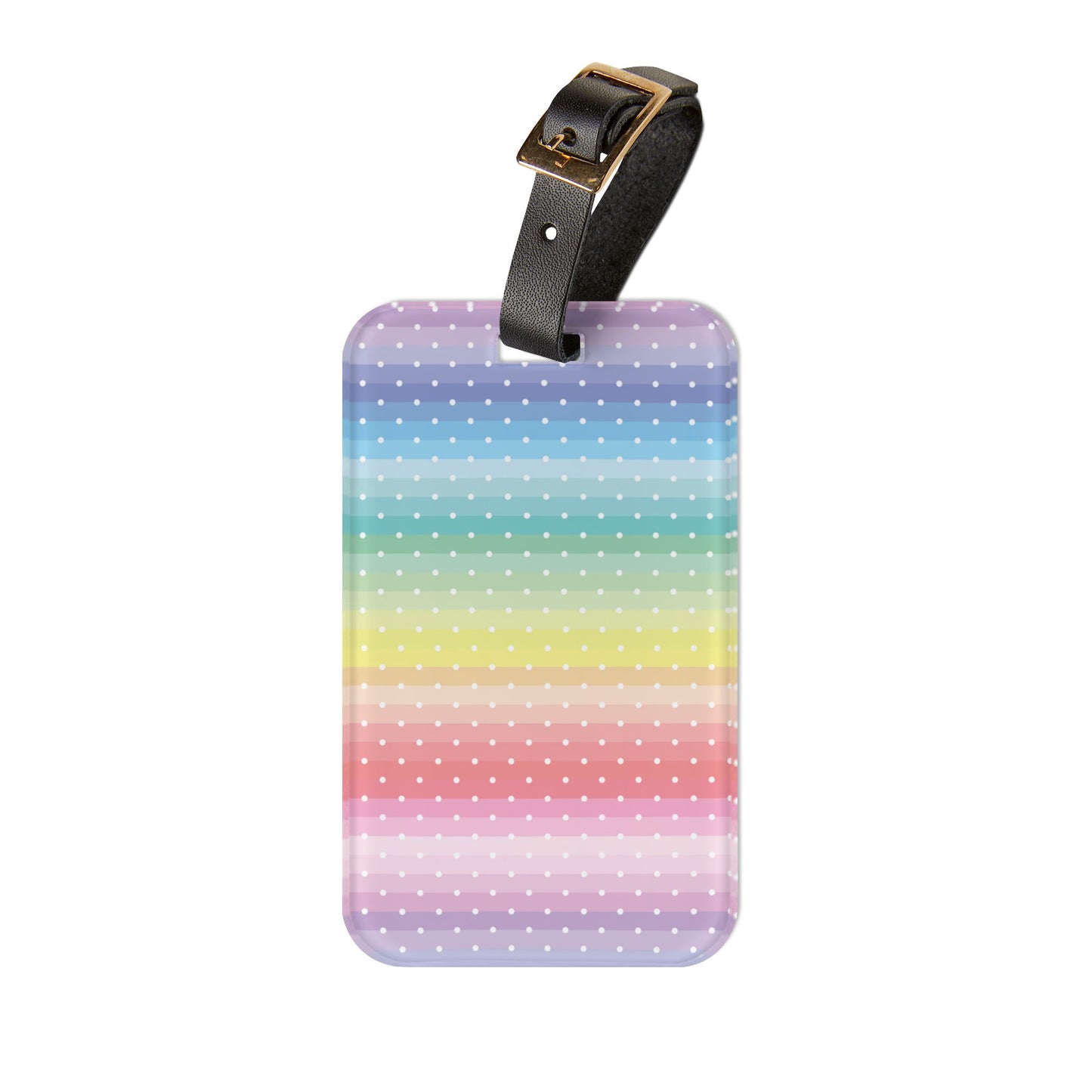 Luggage Tag with Stripe Print