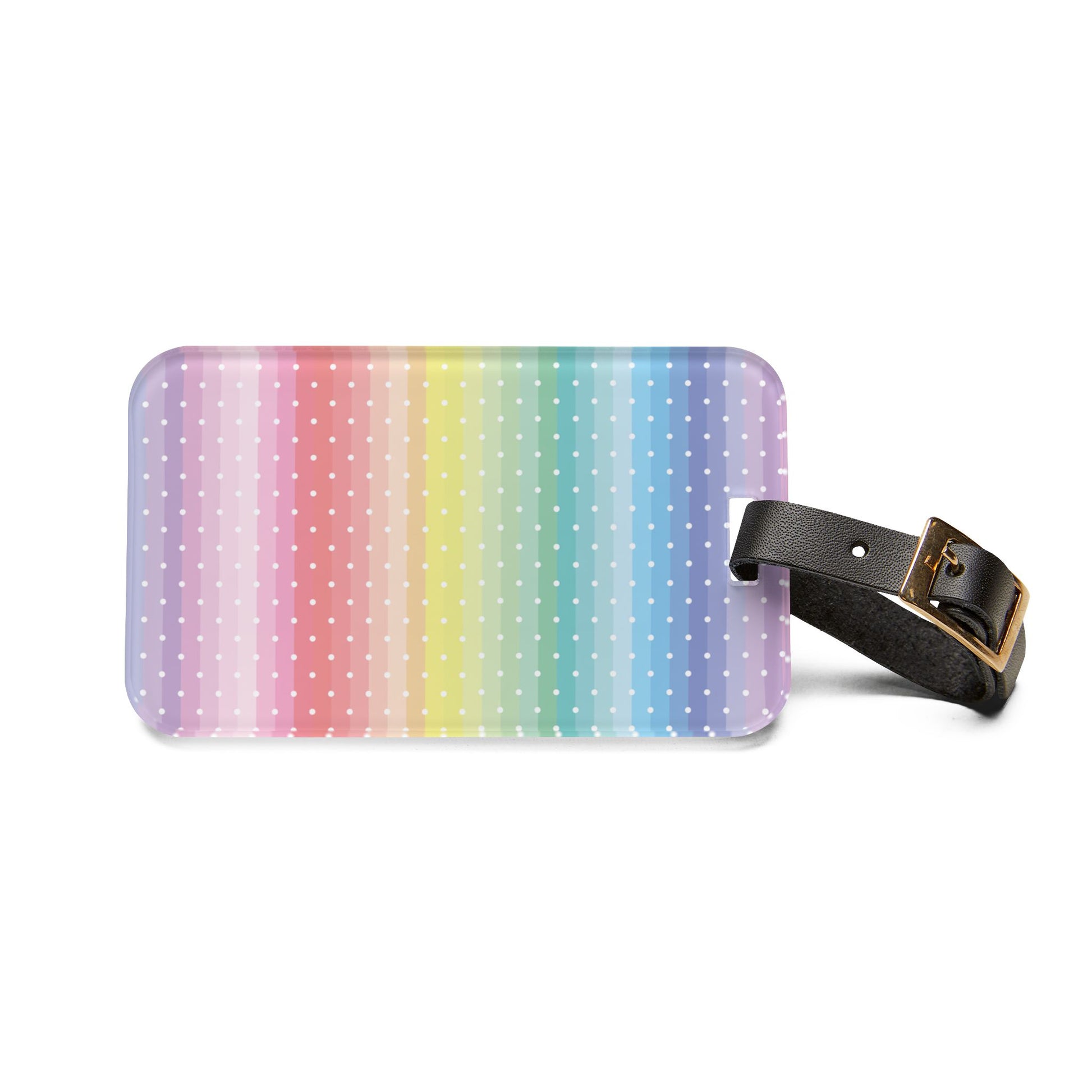 Luggage Tag with Stripe Print