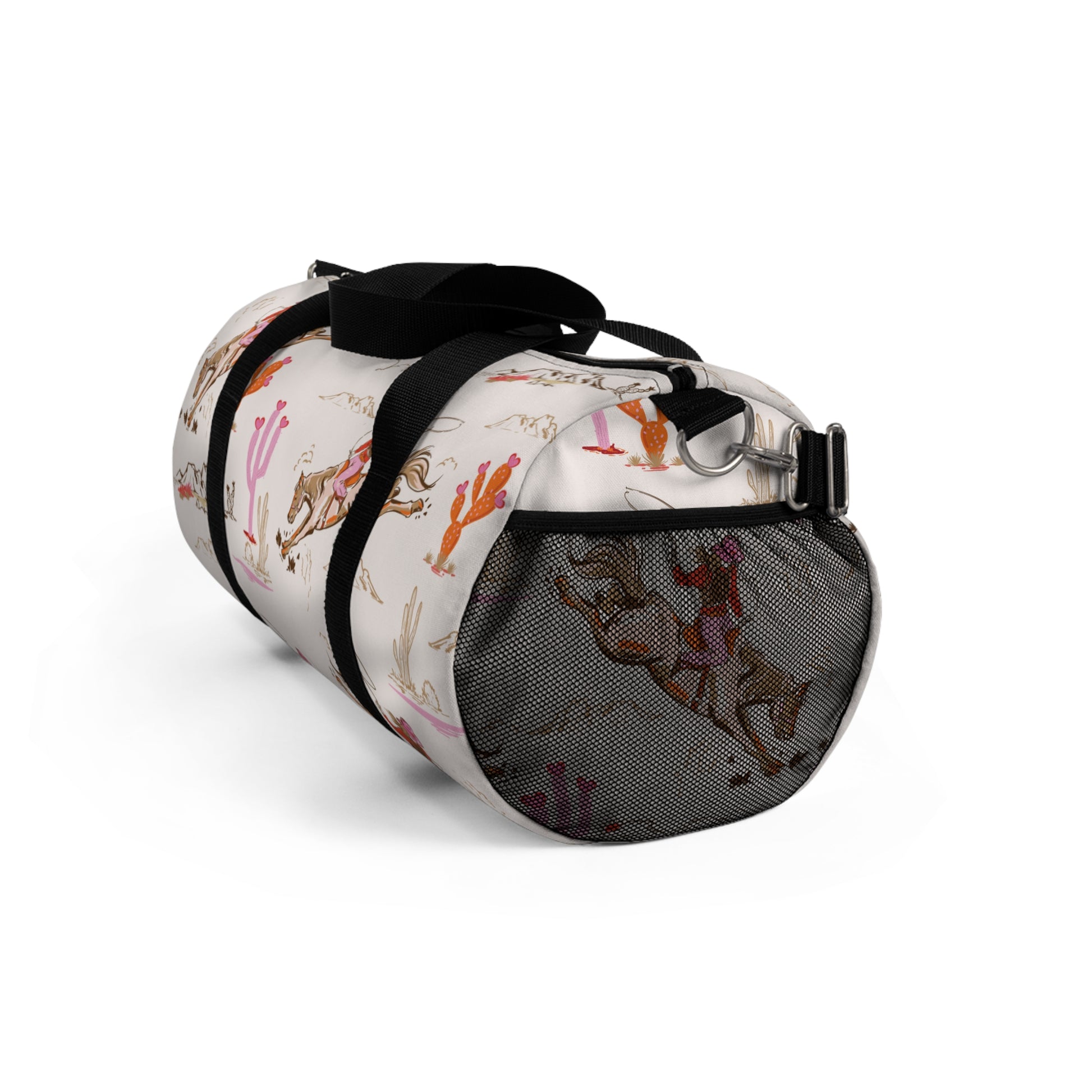 Duffle Bag with Cowgirl Print