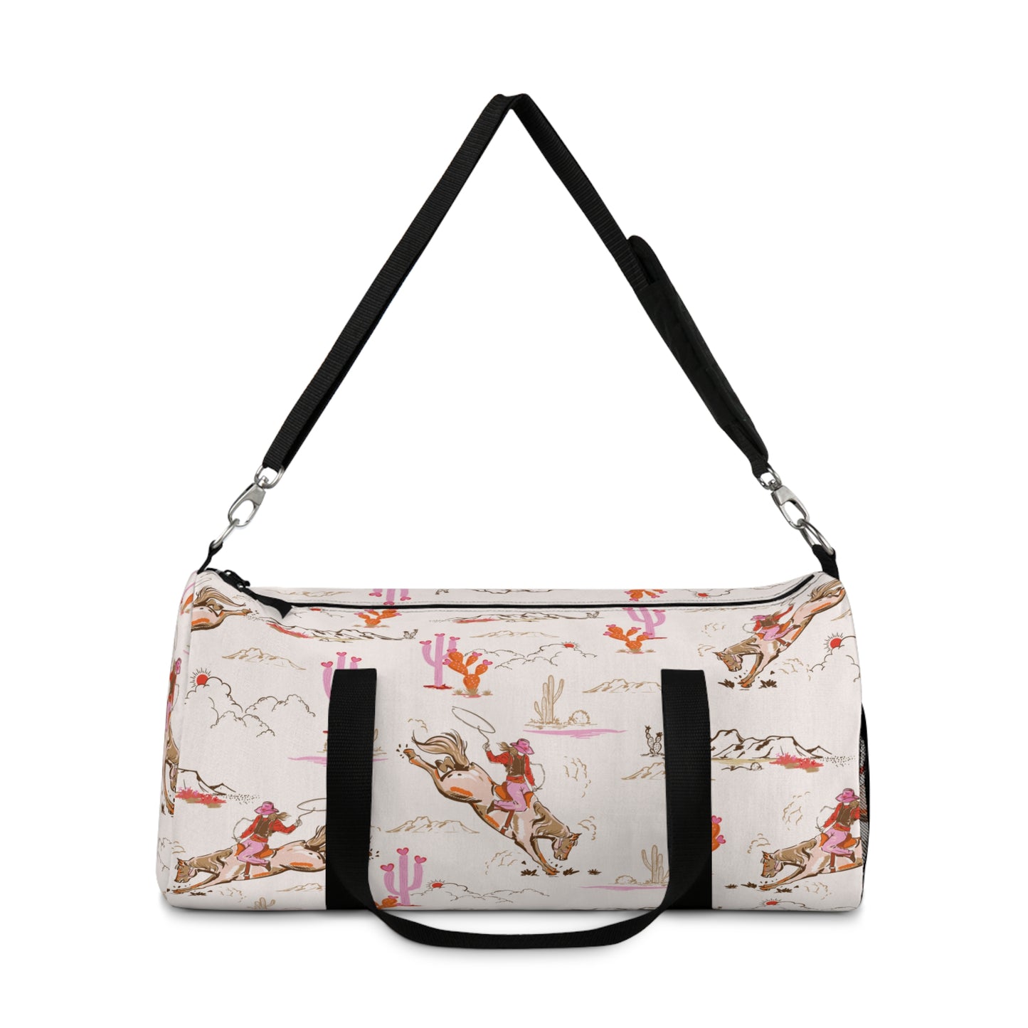 Duffle Bag with Cowgirl Print