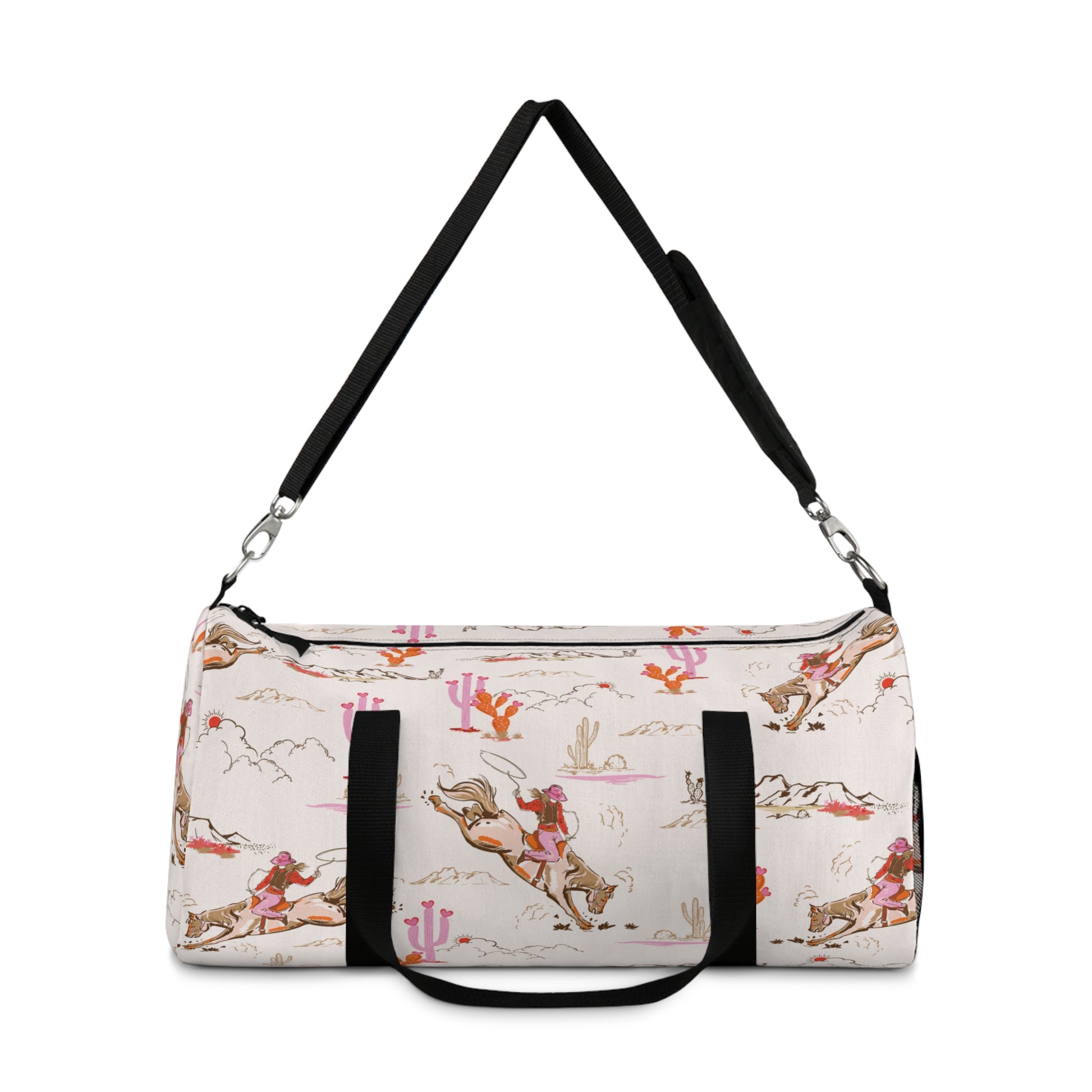 Duffle Bag with Cowgirl Print
