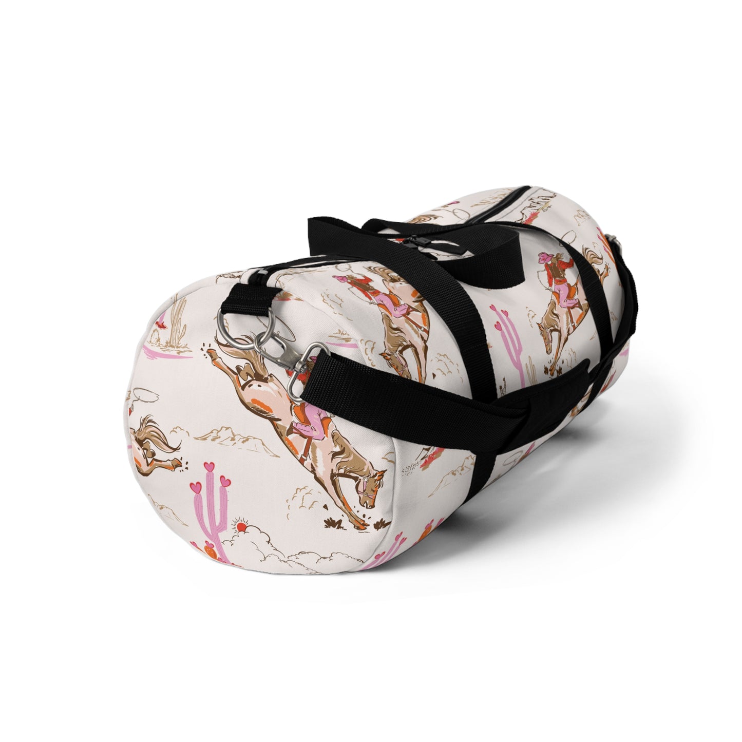 Duffle Bag with Cowgirl Print