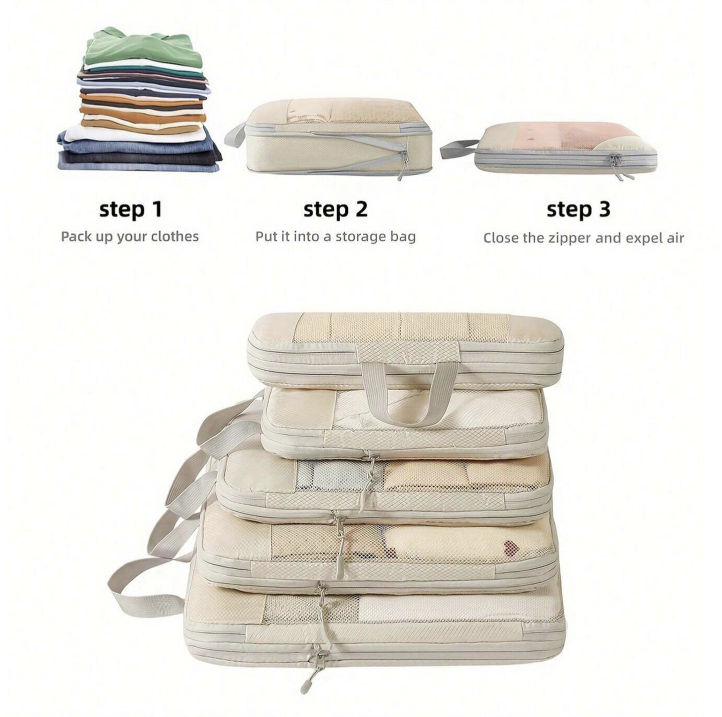 Expandable Compression Packing Cubes